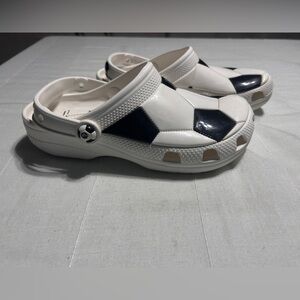 Crocs White Kids Soccer Clogs
